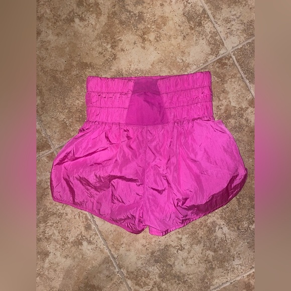 Free people movement the at home athletic shorts in passion fruit pink - Picture 3 of 5